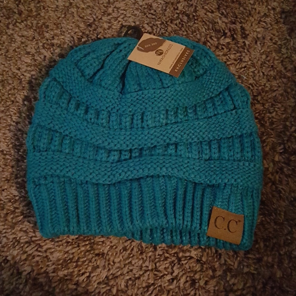Blue beanie